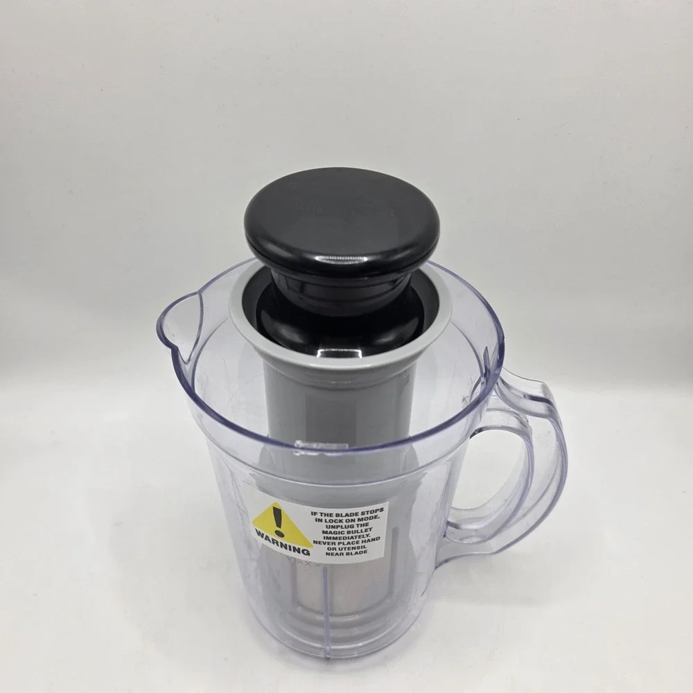 Magic Bullet Juicer Attachment Pitcher Grey‎ Filter Black Pusher Replacement